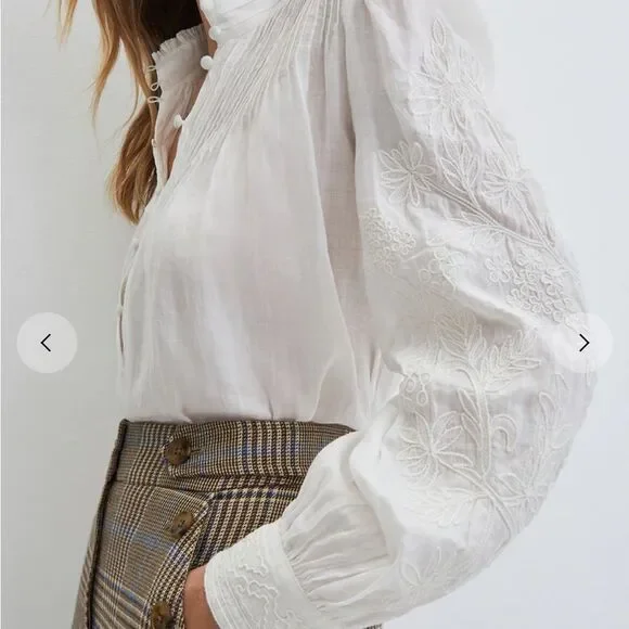 NWT Veronica Beard Amandine Blouse - Size 8 - Picture 2 of 13